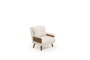 Atelier Del Sofa Cosmo Single - Teddy Fabric-White